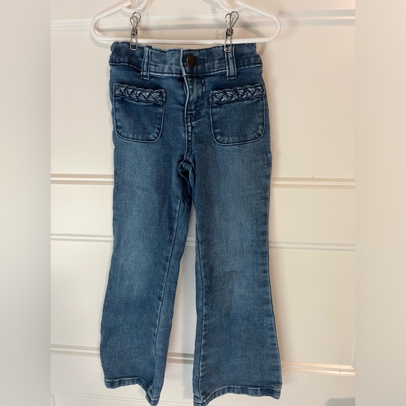 Girls Gymboree Flare Jeans - Montana Mountain - Evergreen Wash, 6 - Picture 2 of 6